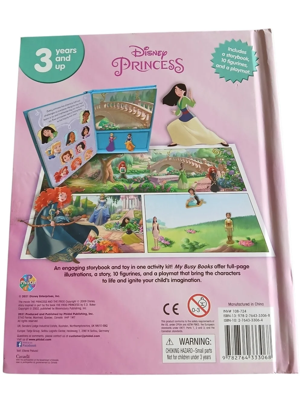 Disney Princess Busy Book – Pink, Light Blue & Purple Activity Storybook